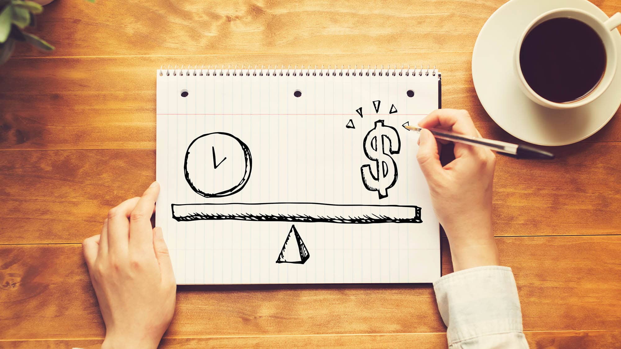 time and money scale